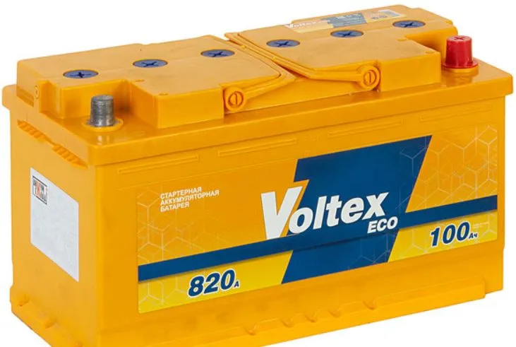Аккумулятор Voltex 100Ач 820А, обратная полярность