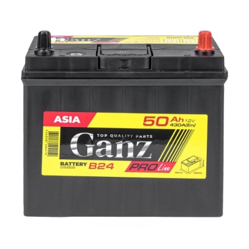 Аккумулятор GANZ G1150500 PRO-Line JIS 50 А/ч обратный R+ 240x129x220 B24 EN 430 А