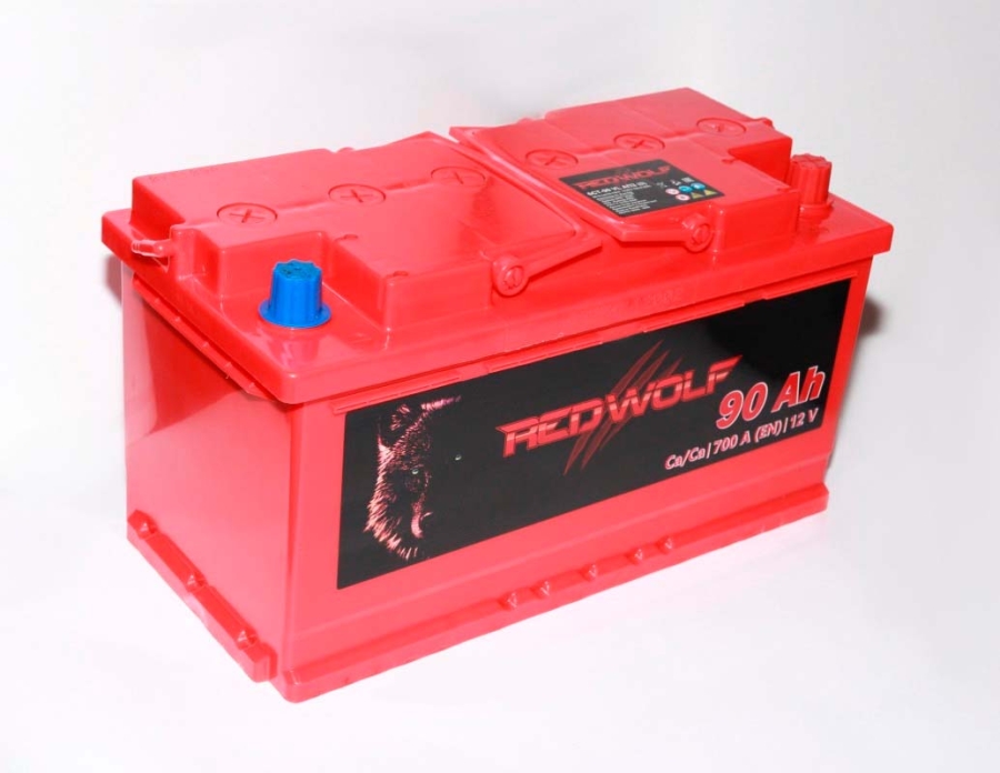 Батарея аккумуляторная REDWOLF RW900 90А/ч 700А обратная полярн. стандартные (Европа) клеммы