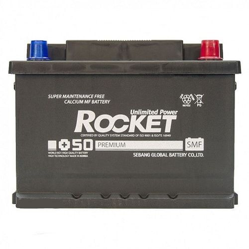 Батарея аккумуляторная ROCKET SMF65RL2 65А/ч 680А прямая полярн. стандартные (Европа) клеммы