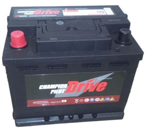 Батарея аккумуляторная Champion Pilot Drive 60А/ч 590А прямая полярн. стандартные (Европа) клеммы