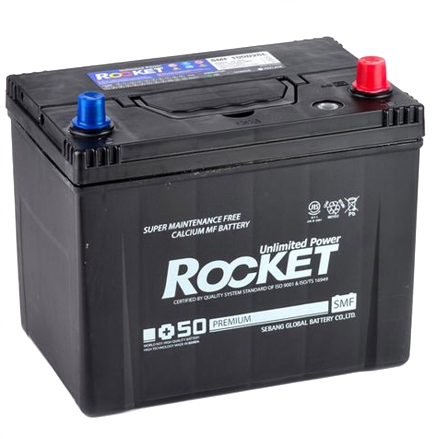 Батарея аккумуляторная ROCKET SMF105D26R 90А/ч 730А прямая полярн. выносные (Азия) клеммы