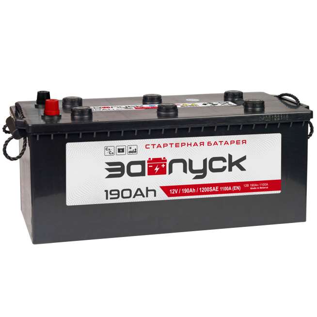 Аккумуляторная батарея ЗАПУСК 190 Ah БОЛТ Прямая полярность