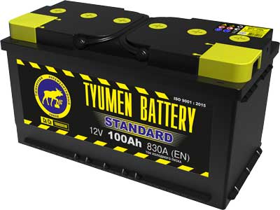 Аккумулятор TYUMEN BATTERY STANDARD 6СТ-100L пп 100 Ач 830 А 352х175х192 [L5X]