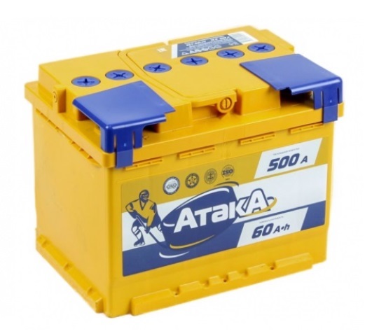 Аккумулятор АТАКА 6СТ-60.0 оп 60 Ач 500 А 242х175х190 [L2]