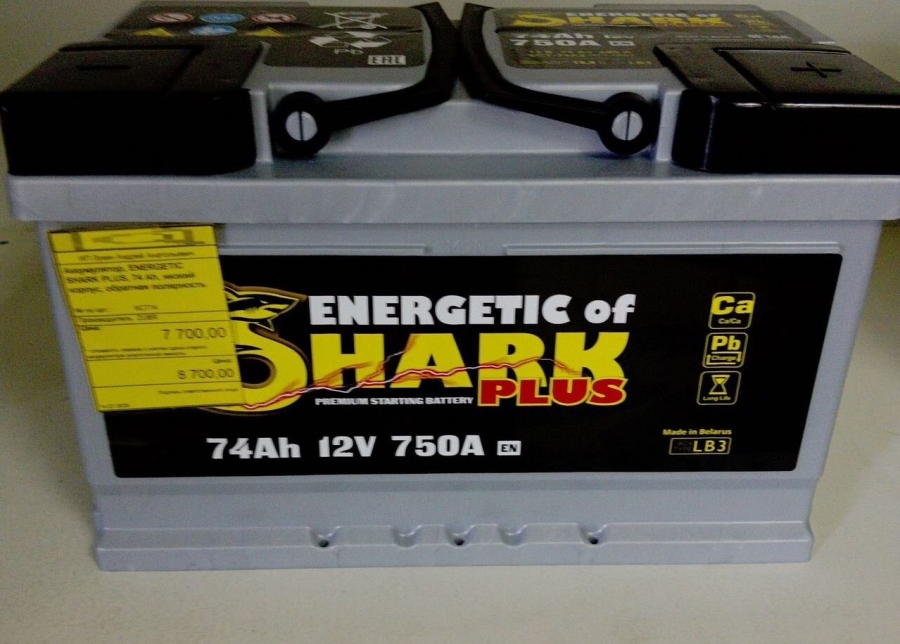 Аккумулятор ENERGETIC SHARK, 60 Ah, обратная полярность, ES603R