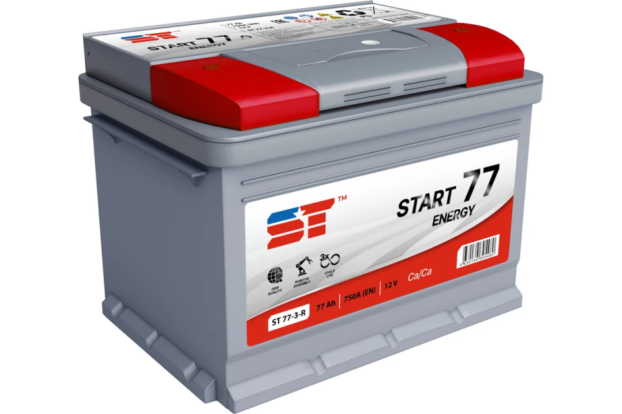 АКБ START 77 А/ч о.п. art ток 750 278x175x190 569362s