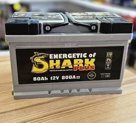 Аккумуляторная батарея ENERGETIC SHARK PLUS EFB 80 Ah ОП