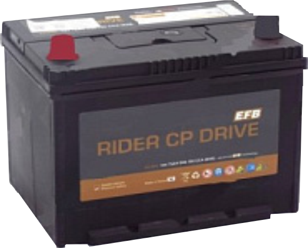 Аккумулятор RIDER EFB Азия ECQ85R 70 Ah о.п. старт.ток 730 А корпус D23 ECQ85D23R