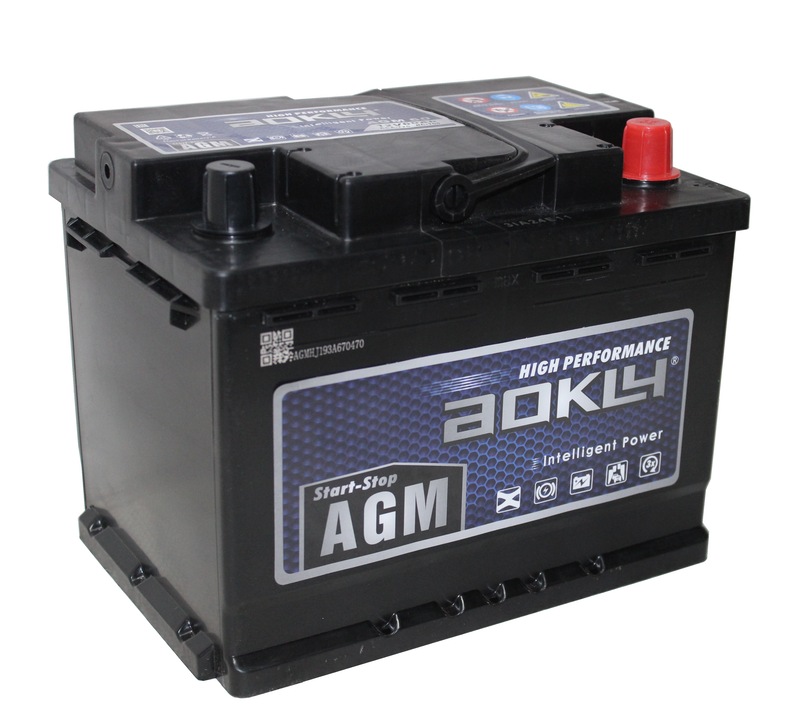 Батарея аккумуляторная AOKLY AGM60 60А/ч 640А 12V Обратная полярн. стандартные (Европа) клеммы